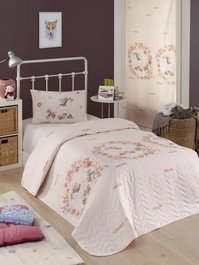 L'essentiel linge de maison Juego de colcha acolchada Unicornlar - Pink